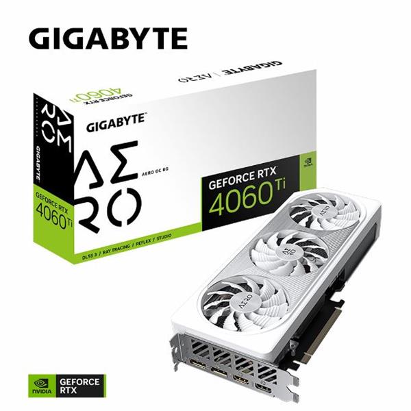 Placa De Video Gigabyte NVIDIA® GeForce RTX™ 4060 Ti AERO OC 8G 